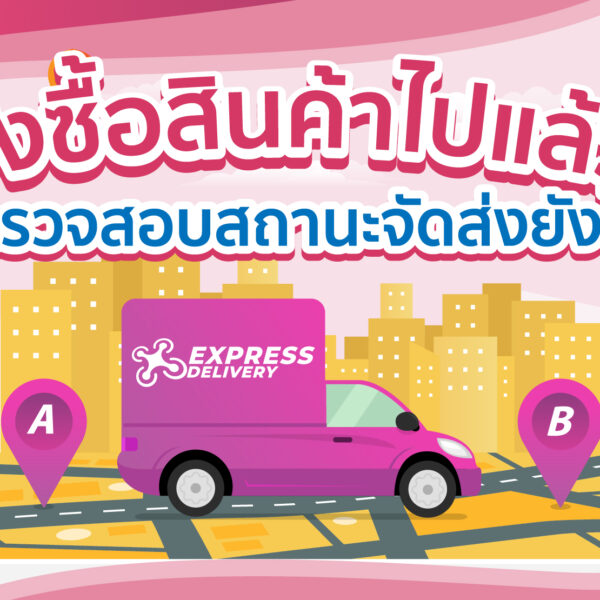 สั่งซื้อสินค้าไปแล้ว จะตรวจสอบสถานะจัดส่งยังไง ?
