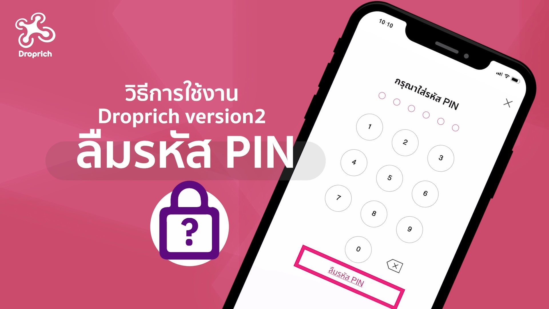 ลืมรหัส PIN