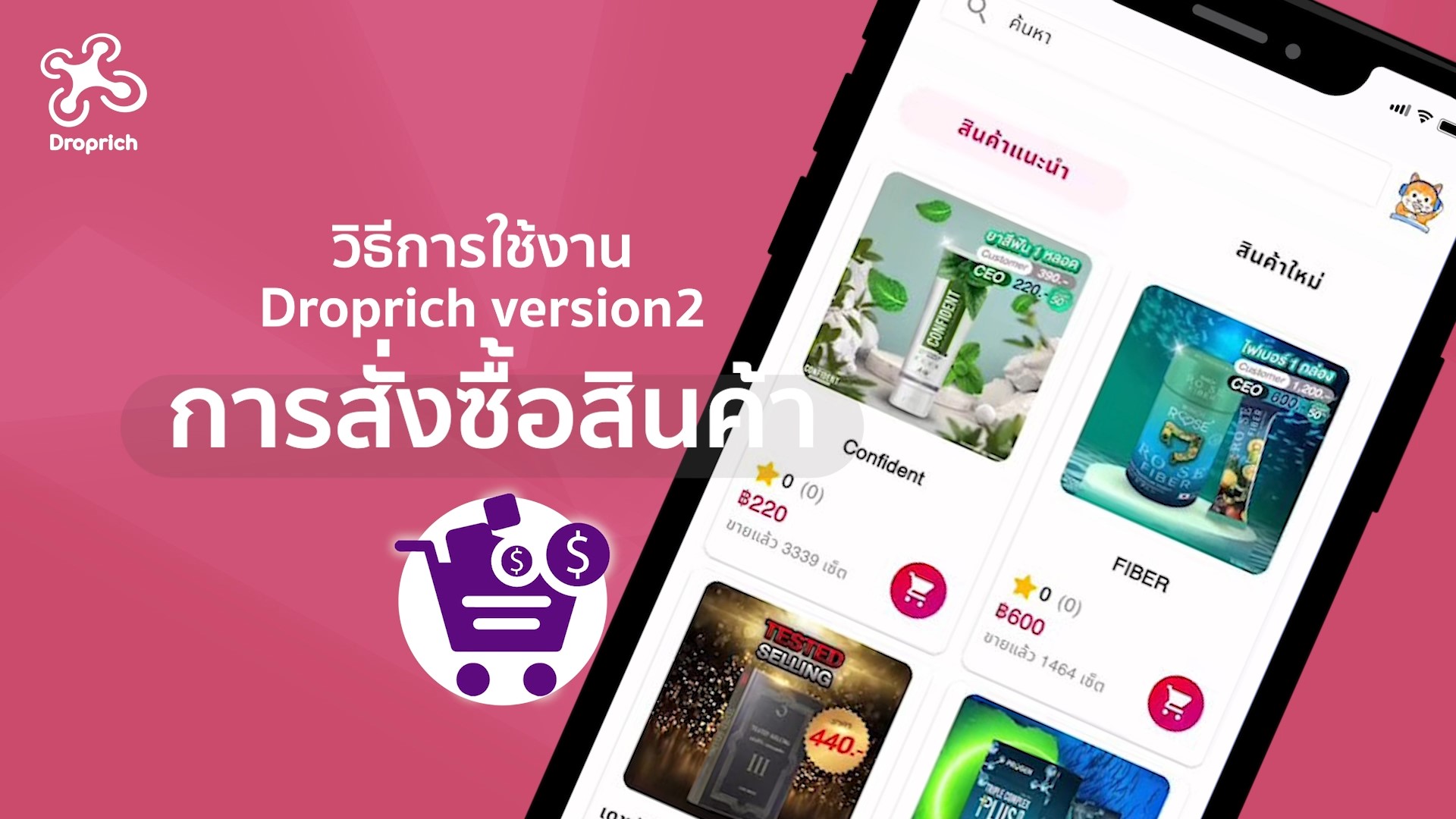 วิธีสั่งซื้อสินค้า
