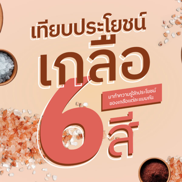 เทียบประโยชน์เกลือ 6 สี